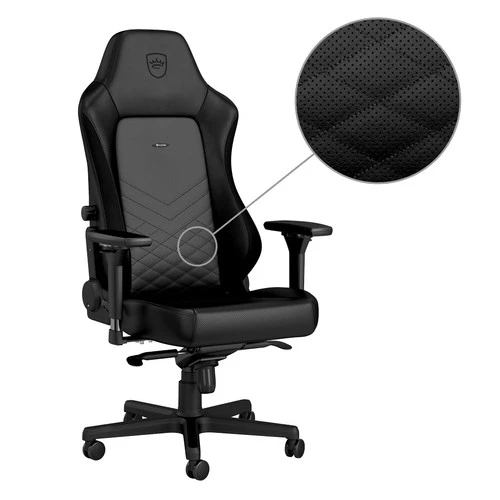 Noblechairs HERO Gaming Stoel Zwart PU Leer 2 Noblechairs HERO Gaming Stoel Zwart PU Leer - Afbeelding 2