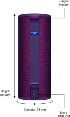 Ultimate Ears BOOM 3 Paars -Nintendo Winkel 1114957