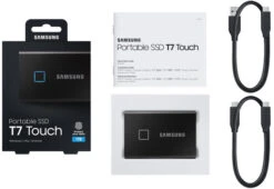 Samsung T7 Touch Portable SSD 1TB Zwart -Nintendo Winkel 1348561