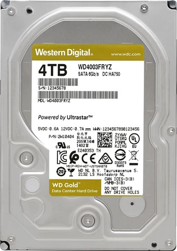 WD Gold WD4003FRYZ 4TB 1 WD Gold WD4003FRYZ 4TB
