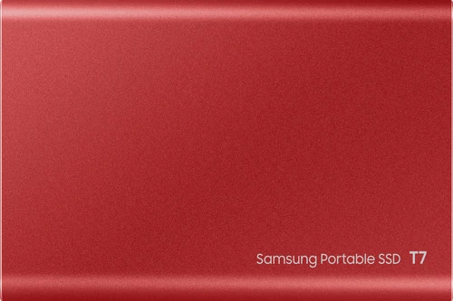 Samsung T7 Portable SSD 1TB Rood 4 Samsung T7 Portable SSD 1TB Rood - Afbeelding 4
