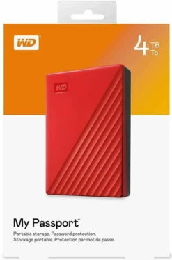 WD My Passport 4TB Red -Nintendo Winkel 1472684
