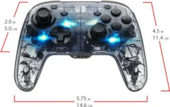 Afterglow Draadloze Deluxe Controller Nintendo Switch Zilver -Nintendo Winkel 1481425