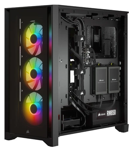 Corsair ICUE 4000X RGB Tempered Glass Mid-Tower ATX Case 3 Corsair ICUE 4000X RGB Tempered Glass Mid-Tower ATX Case - Afbeelding 3