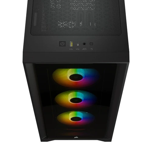 Corsair ICUE 4000X RGB Tempered Glass Mid-Tower ATX Case 4 Corsair ICUE 4000X RGB Tempered Glass Mid-Tower ATX Case - Afbeelding 4