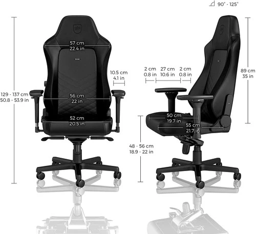 Noblechairs HERO Gaming Stoel Zwart PU Leer 6 Noblechairs HERO Gaming Stoel Zwart PU Leer - Afbeelding 6