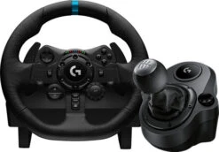 Logitech G923 Trueforce Voor PlayStation En PC + Logitech Driving Force Shifter
