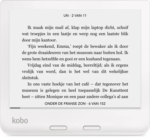Kobo Libra 2 Wit + BlueBuilt Oplader 6 Kobo Libra 2 Wit + BlueBuilt Oplader - Afbeelding 6