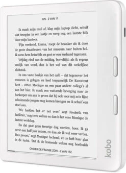 Kobo Libra 2 Wit + BlueBuilt Oplader 20 Kobo Libra 2 Wit + BlueBuilt Oplader -Nintendo Winkel 1648767 2