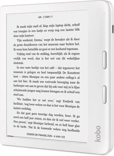 Kobo Libra 2 Wit + BlueBuilt Oplader 5 Kobo Libra 2 Wit + BlueBuilt Oplader - Afbeelding 5