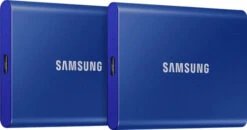 Samsung Portable SSD T7 1TB Blauw - Duo Pack