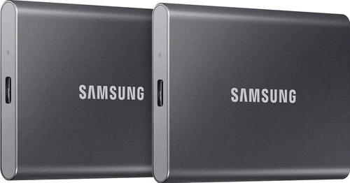 Samsung Portable SSD T7 500GB Grijs - Duo Pack 1 Samsung Portable SSD T7 500GB Grijs - Duo Pack