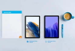 Samsung Galaxy Tab A8 32GB Wifi Ros&eacute;goud + Just In Case Kids Cover Roze -Nintendo Winkel 1669540