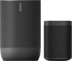 Sonos Move Zwart + Sonos One SL Zwart