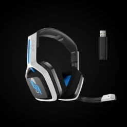 Astro A20 Draadloze Gaming Headset Voor PS5, PS4, PC, Mac - Wit/Blauw -Nintendo Winkel 1700492