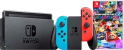 Nintendo Switch Rood/Blauw + Mario Kart 8 Deluxe
