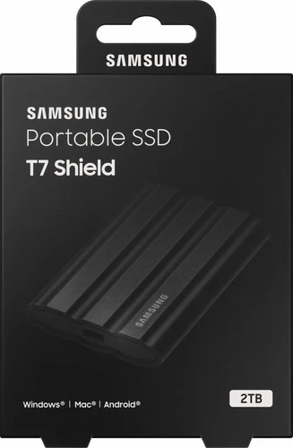 Samsung Portable SSD T7 Shield 2TB Zwart - Duo Pack 8 Samsung Portable SSD T7 Shield 2TB Zwart - Duo Pack - Afbeelding 8