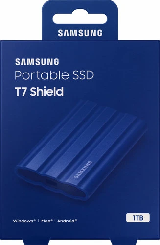 Samsung Portable SSD T7 Shield 1TB Blauw - Duo Pack 8 Samsung Portable SSD T7 Shield 1TB Blauw - Duo Pack - Afbeelding 8