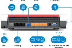 FRITZ!Box 7590 AX DSL + FRITZ!Repeater 1200 AX -Nintendo Winkel 1754227 2