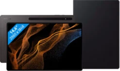Samsung Galaxy Tab S8 Ultra 14.6 Inch 128GB Wifi Grijs + Book Case Zwart