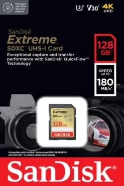SanDisk SDXC Extreme 128GB 180mb/s -Nintendo Winkel 1765807