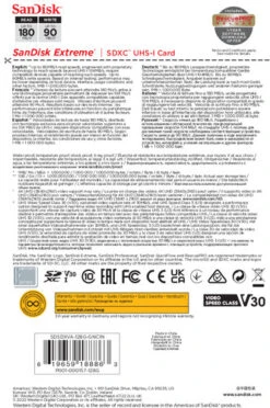 SanDisk SDXC Extreme 128GB 180mb/s -Nintendo Winkel 1765808