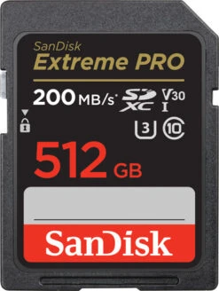 SanDisk SDXC Extreme Pro 512GB 200mb/s