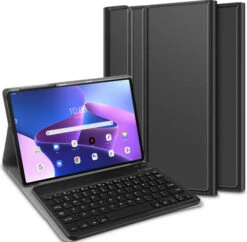 Lenovo Tab M10 Plus (3e Generatie) 64GB Wifi Grijs + Just In Case Toetsenbord Hoes QWERTY -Nintendo Winkel 1770557