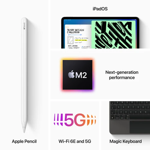 Apple IPad Pro (2022) 11 Inch 512GB Wifi + 5G Space Gray 7 Apple IPad Pro (2022) 11 Inch 512GB Wifi + 5G Space Gray - Afbeelding 7