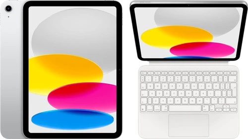 Apple IPad (2022) 10.9 Inch 256GB Wifi Zilver + Magic Keyboard Folio 1 Apple IPad (2022) 10.9 Inch 256GB Wifi Zilver + Magic Keyboard Folio