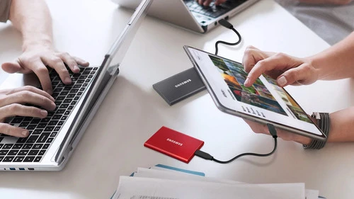 Samsung Portable SSD T7 500GB Grijs - Duo Pack 10 Samsung Portable SSD T7 500GB Grijs - Duo Pack - Afbeelding 10