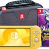 Nintendo Switch Lite Geel + Pokémon Violet + Bigben Beschermtas
