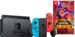 Nintendo Switch Rood/Blauw + Pokémon Scarlet