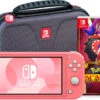 Nintendo Switch Lite Koraal + Pokémon Scarlet + Bigben Beschermtas