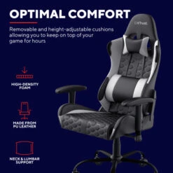 Trust GXT 708 Resto Gaming Stoel Wit -Nintendo Winkel 1850665