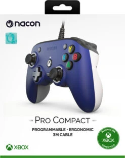 NACON Officiële Bedrade Xbox X Pro Controller Blauw -Nintendo Winkel 1856304