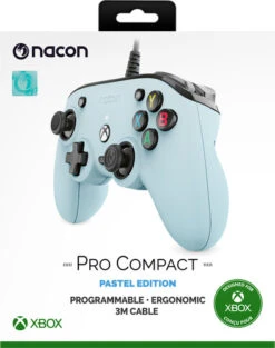 NACON Officiële Bedrade Xbox X Pro Controller Pastel Blauw -Nintendo Winkel 1856316