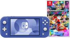 Nintendo Switch Lite Blauw + Mario Kart 8 Deluxe Switch