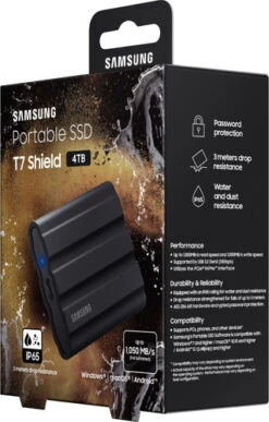 Samsung Portable SSD T7 Shield 4TB Zwart - Duo Pack -Nintendo Winkel 1864866 1