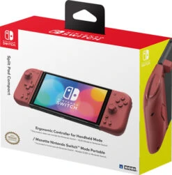 Hori Split Pad Pro Compact Controller - Apricot Red Nintendo Switch -Nintendo Winkel 1873818