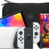 Nintendo Switch OLED Wit + Pokémon Scarlet + BlueBuilt Beschermhoes