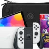 Nintendo Switch OLED Wit + Pokémon Violet + BlueBuilt Beschermhoes