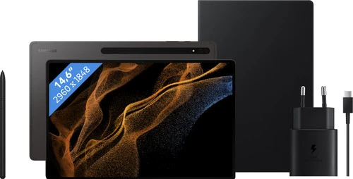 Samsung Galaxy Tab S8 Ultra 14.6 Inch 128GB Wifi Grijs + Bescherm- En Oplaadpakket 1 Samsung Galaxy Tab S8 Ultra 14.6 Inch 128GB Wifi Grijs + Bescherm- En Oplaadpakket