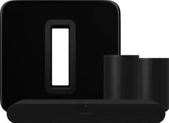 Sonos Ray Zwart + 2x Era 100 Zwart + Sub G3 Zwart