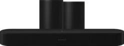 Sonos Beam Gen2 Zwart + 2x Era 100 Zwart
