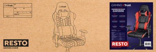 Trust GXT 708R Resto Gaming Stoel Rood 7 Trust GXT 708R Resto Gaming Stoel Rood - Afbeelding 7