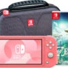 Nintendo Switch Lite Koraal + Zelda: Tears Of The Kingdom + Bigben Beschermhoes