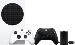 MICROSOFT Xbox Series S + Wireless Controller Carbon Zwart + Play & Charge Kit