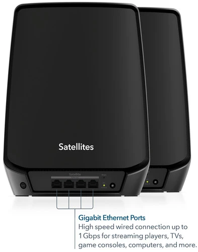 Netgear Orbi RBK863S 3-Pack Zwart 4 Netgear Orbi RBK863S 3-Pack Zwart - Afbeelding 4