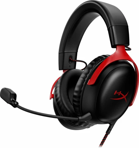 HyperX Cloud III Wired Gaming Headset - Zwart/Rood (PC, PS5, Xbox Series X/S) 1 HyperX Cloud III Wired Gaming Headset - Zwart/Rood (PC, PS5, Xbox Series X/S)